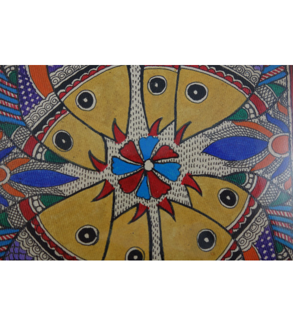 Madhubani painting  cardsize mounted