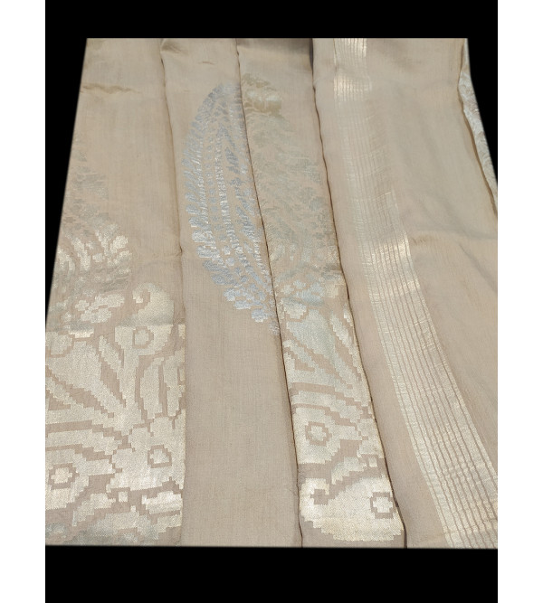 Muga Silk Handwoven Dupatta from Banaras 