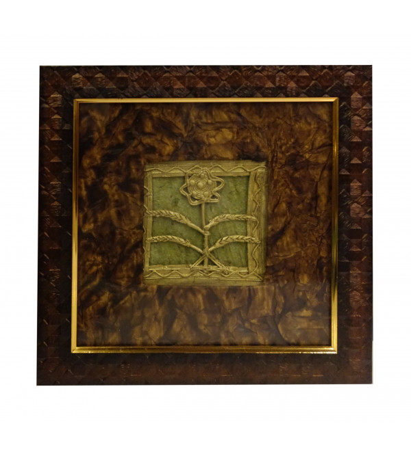 DHOKRA LEAF MOUNT FRAME SIZE:- 8X8 INCH