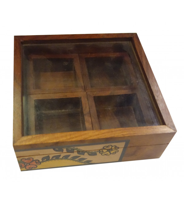 Spices Wooden Box Size:- 6X6 Inch