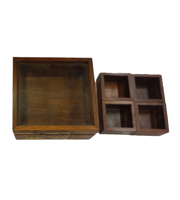 Spices Wooden Box Size:- 6X6 Inch