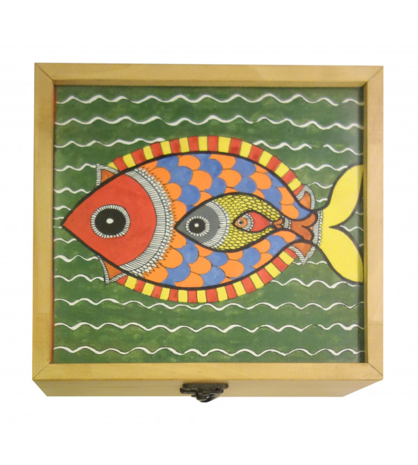 Wooden Hand Painted Box