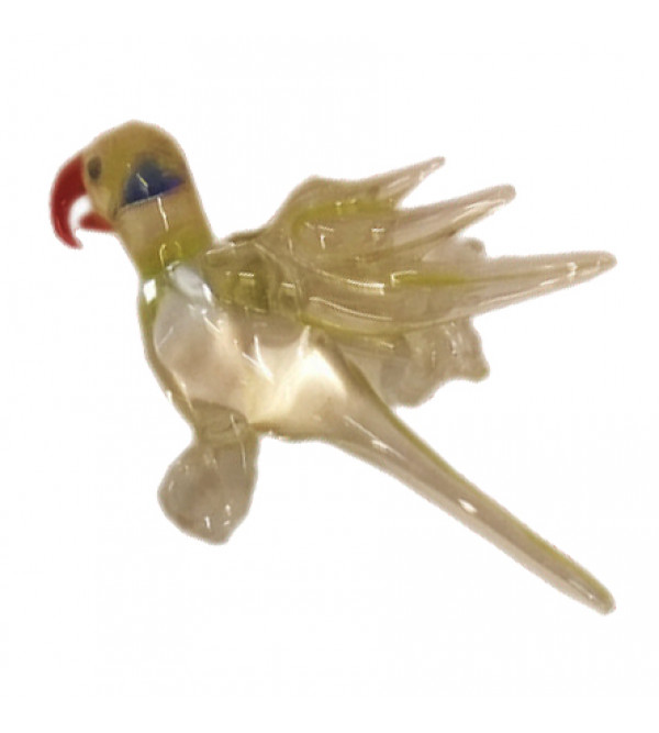 Handcrafted Glass Bird Toy Size 2 Inches