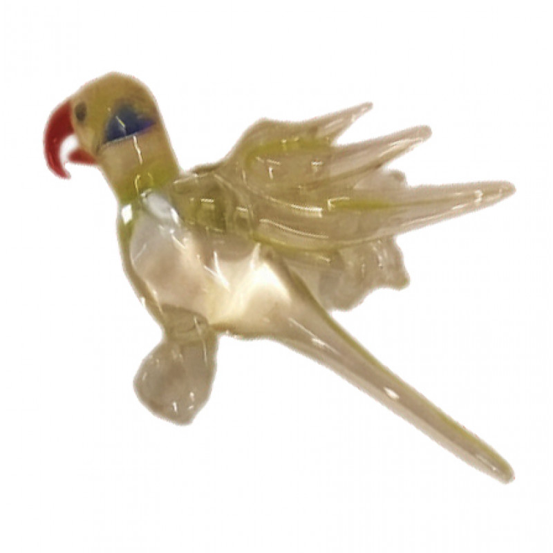 Handcrafted Glass Bird Toy Size 2 Inches