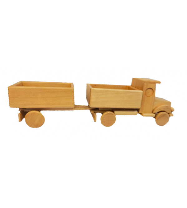 Saharanpur Handcrafted Wooden Truck With Wagon Size.16.Inches.