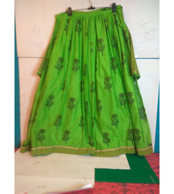 Printed Silk Lehenga  Choli Set Size 10 to 12 yr