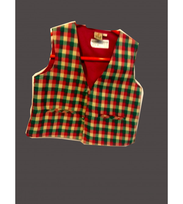 Cotton Check Print Jacket With Linning Size 6 to 8 Year