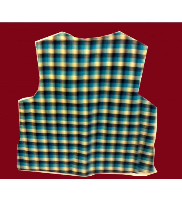 Cotton Check Print Jacket With Linning Size10 to 12 Year