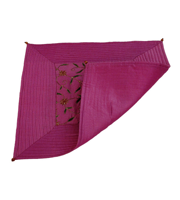 Silk Quilted Cushion Cover Size 16x16 Inch