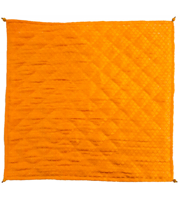 Silk Quilted Cushion Cover Size 14x14 Inch