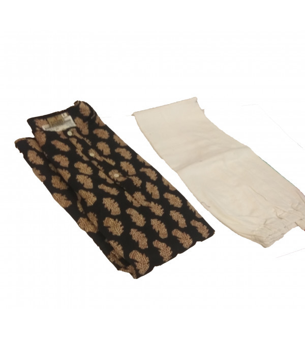 Cotton Printed Bagru Kurta Pajama Set Size 6 to 8 Year