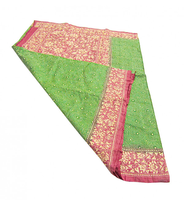  Kantha Silk  Dupatta 108 X45 Inch