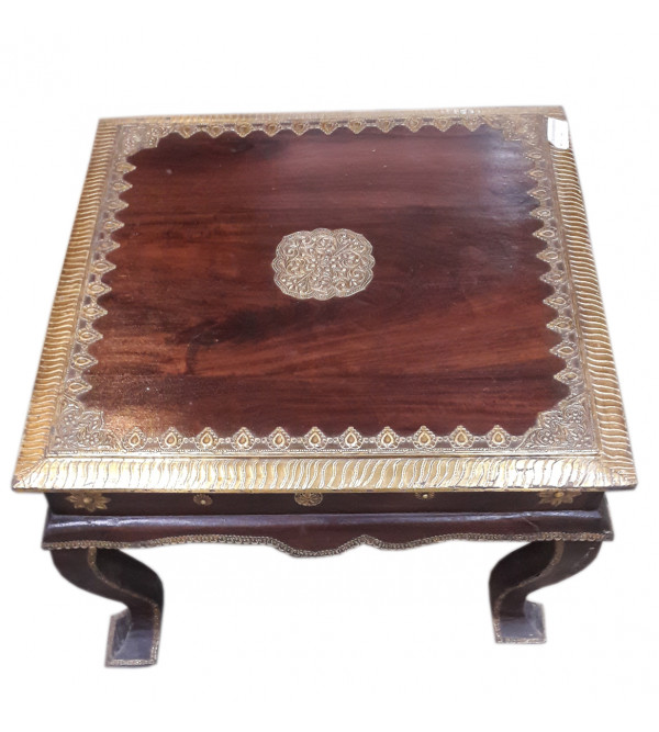 Square Table Handcrafted In Mango Wood 