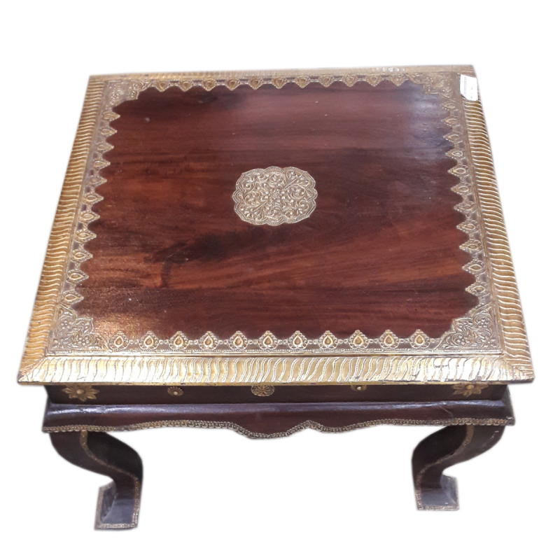 Square Table Handcrafted In Mango Wood 