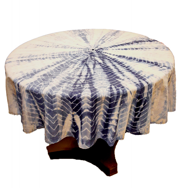 Cotton Bandhani Printed  Table Cover Size 60 Inch Round