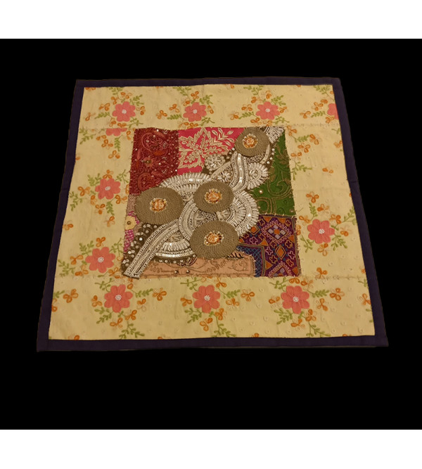 CUSHION COVER COTTON  EMBROIDERED GUJARAT18x18 inch