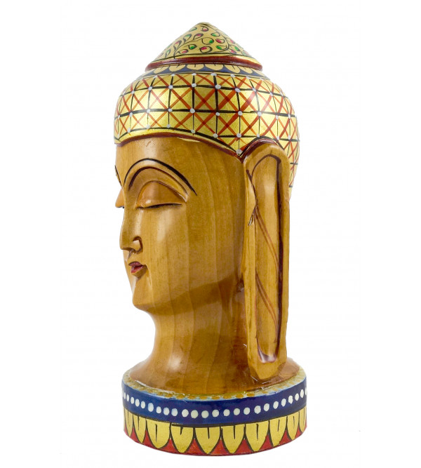 Kadamba Wood Handcrafted Lord Buddha Head Figurine