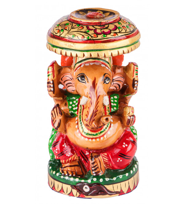 Ganesh Painted Size 4 Inch