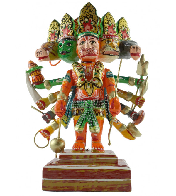 HANDICRAFT WOODEN HANUMANJI 7 INCH