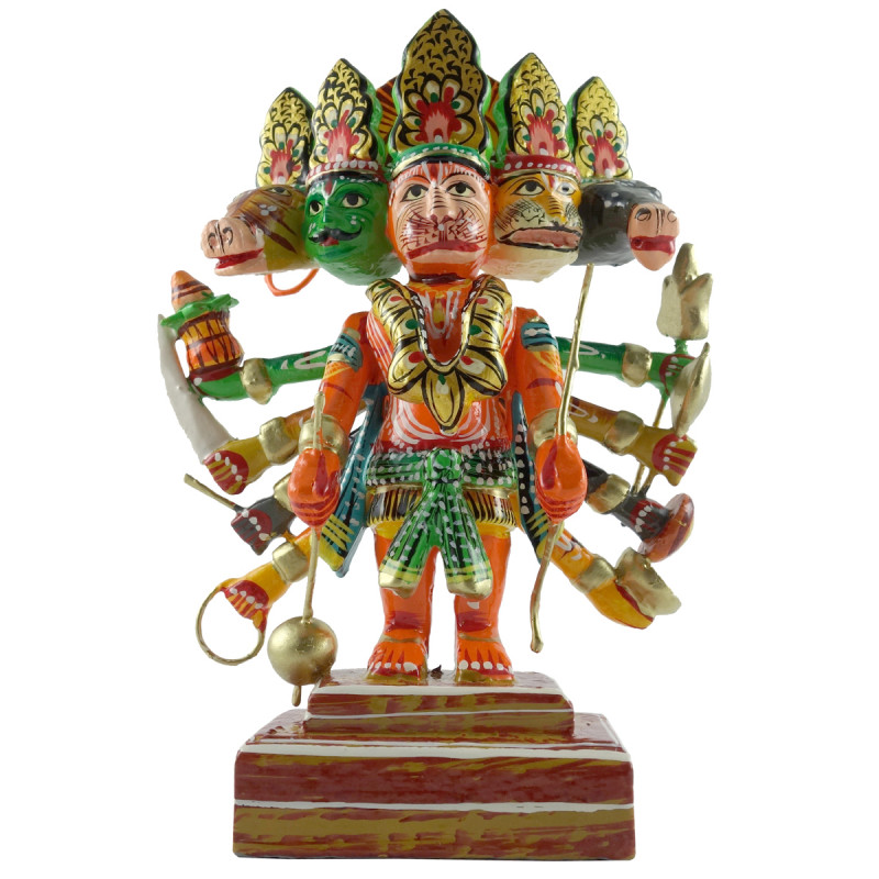 HANDICRAFT WOODEN HANUMANJI 7 INCH