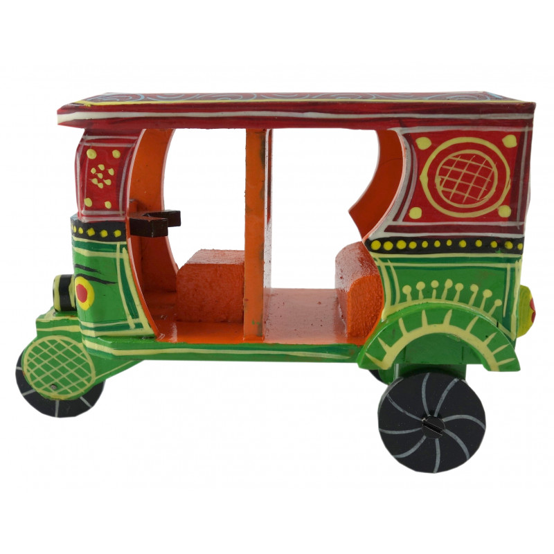 HANDICRAFT WOODEN TOYS AUTO RIKSHAW