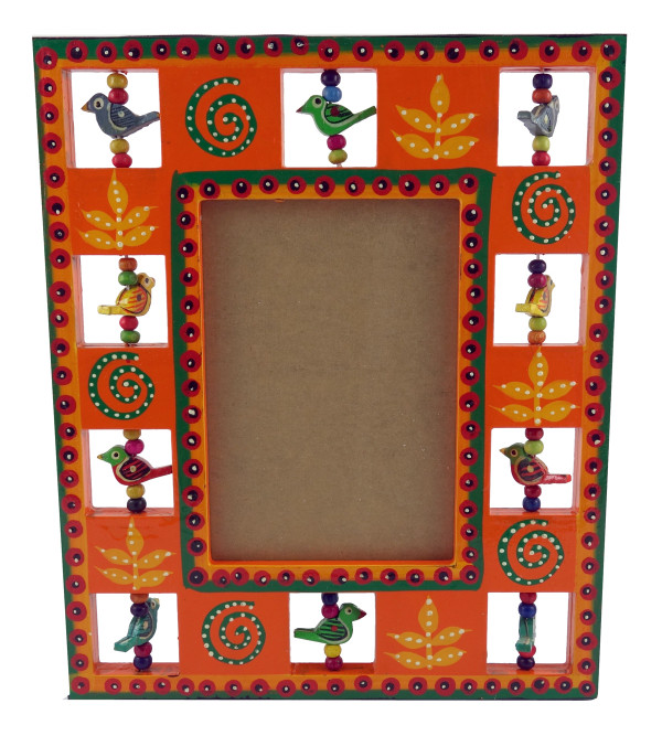 Wooden Hand Crafted  Lacquerware Photo Frame from Varanasi  