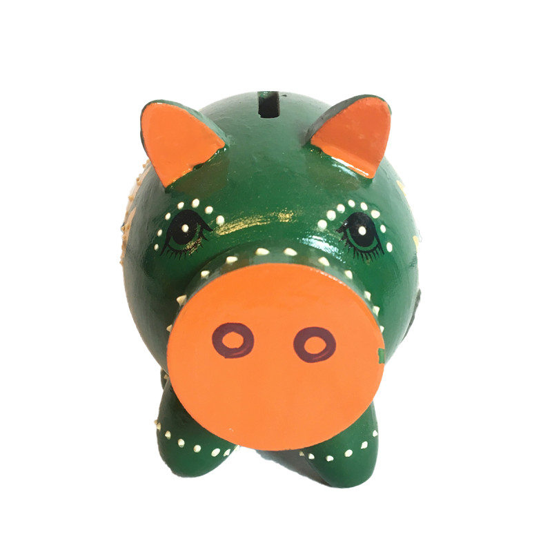 WOODEN PIGGY BANK SMALL