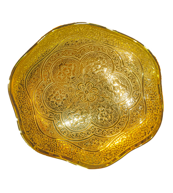Fruit Bowl With Gold Plated