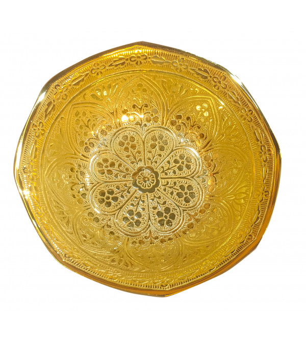 Fruit Bowl With Gold Plated 2 PCS Set