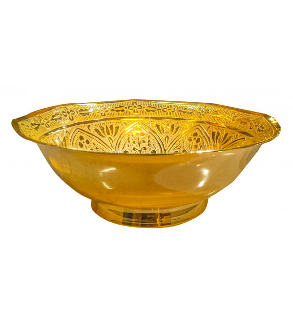 Fruit Bowl With Gold Plated 2 PCS Set