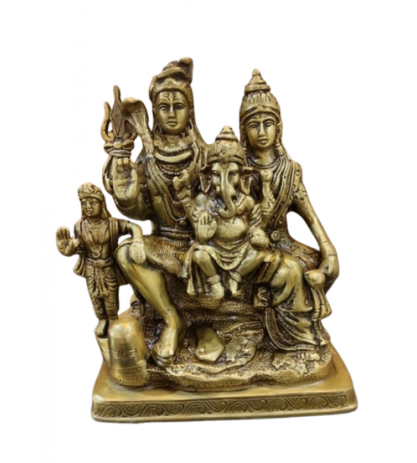 SHIV Parivar 8 INCH  Brass Home Decor