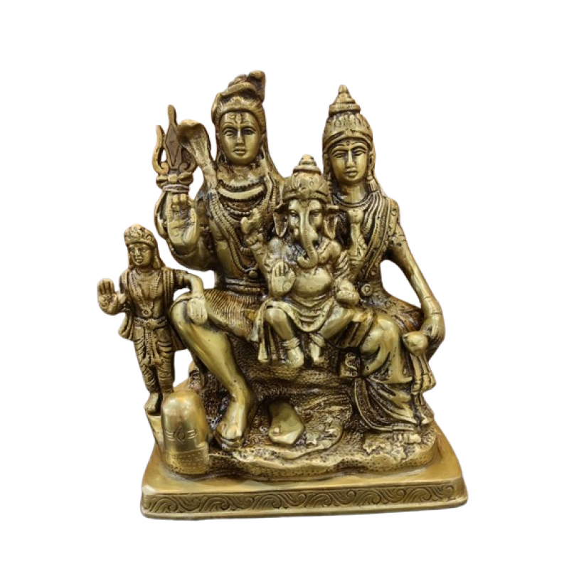 SHIV Parivar 8 INCH  Brass Home Decor