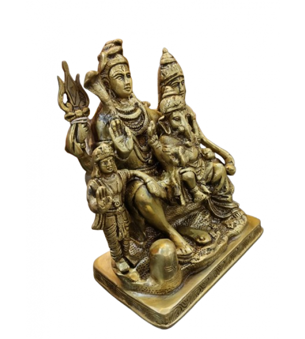 SHIV Parivar 8 INCH  Brass Home Decor