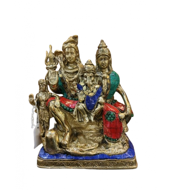 SHIV Parivaar 8 INCH Brass Home Decor