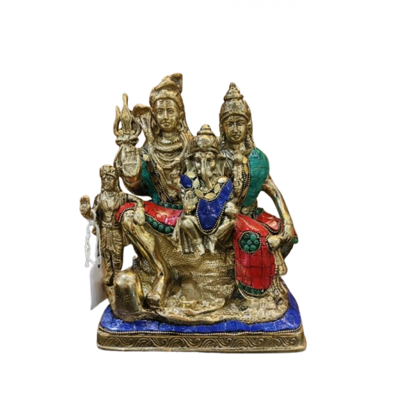 SHIV Parivaar 8 INCH Brass Home Decor