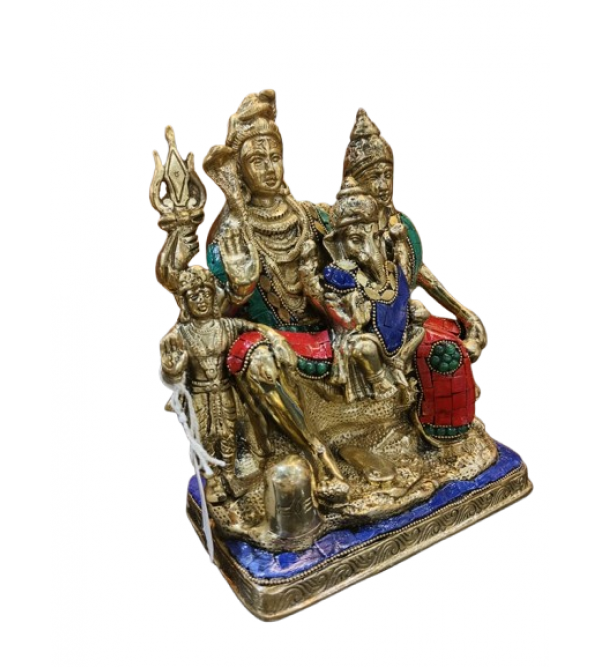 SHIV Parivaar 8 INCH Brass Home Decor