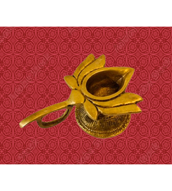  Cottage Brass Diya Lotus 