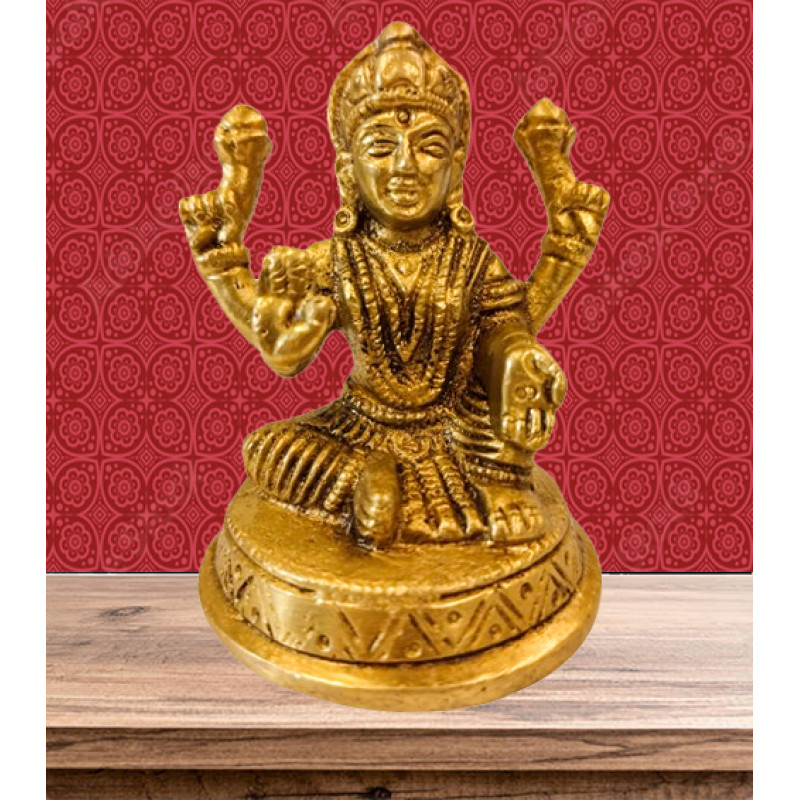  Cottage Brass Laxmi Round Base Small