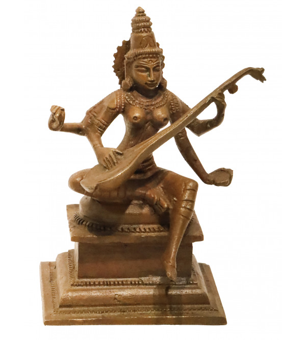 Bronze Sitting Saraswati