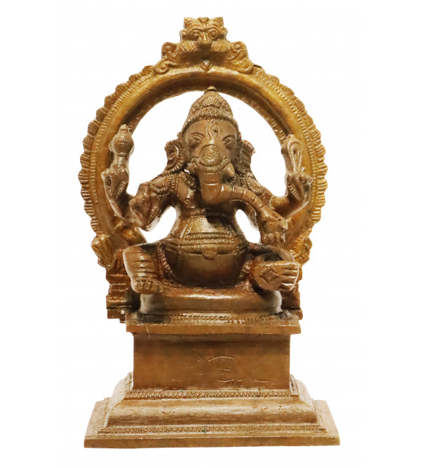 Bronze Sitting Ganesh