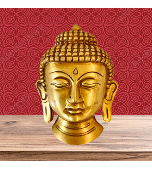 Cottage Brass Buddha Mask