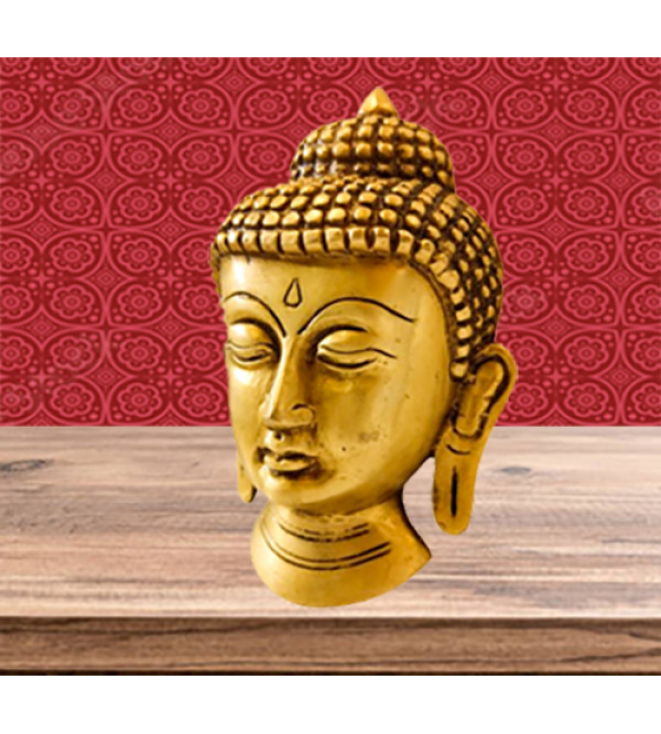 Cottage Brass Buddha Mask