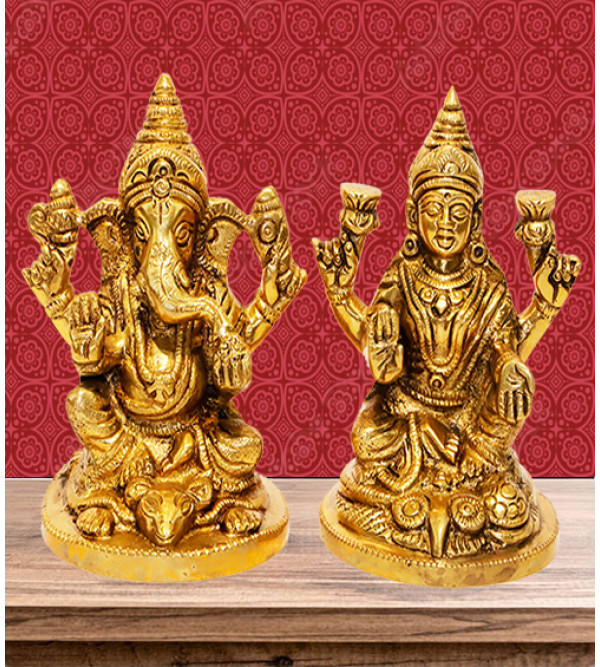 Cottage Brass Laxmi Ganesh Sf