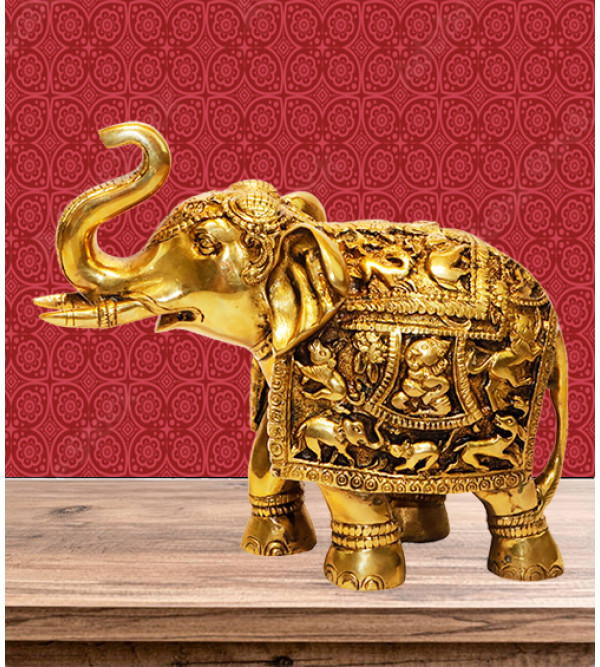 Cottage Brass Elephant