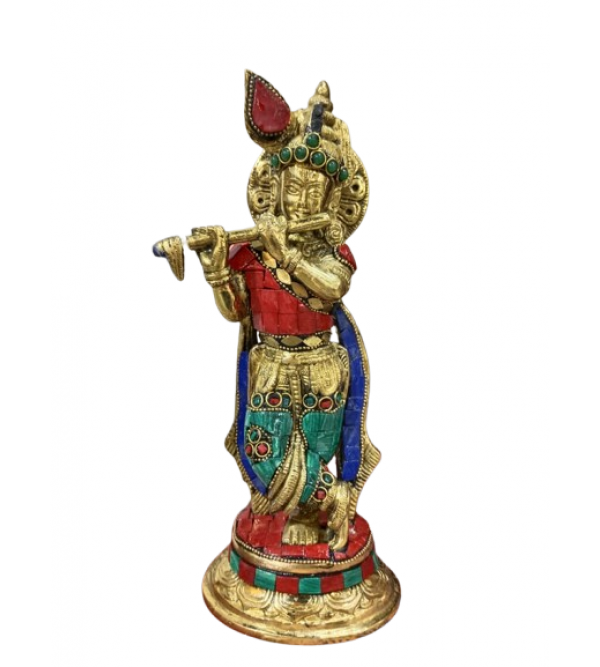 KRISHNA 9 INCH Brass Home Decor