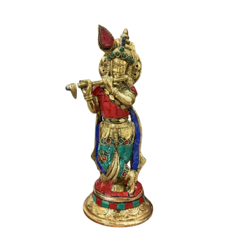 KRISHNA 9 INCH Brass Home Decor