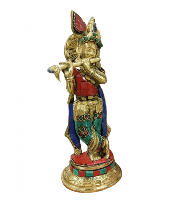 KRISHNA 9 INCH Brass Home Decor