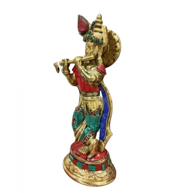 KRISHNA 9 INCH Brass Home Decor