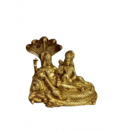 VISHNU LAXMI SITTING 7 INCH Brass Home Decor