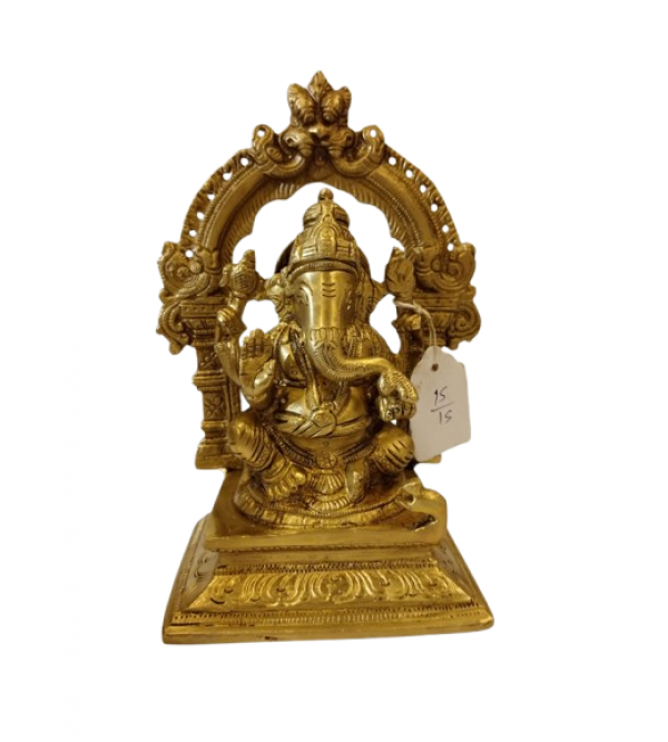 GANESH PRABHAWALI 7 INCH Brass Home Decor